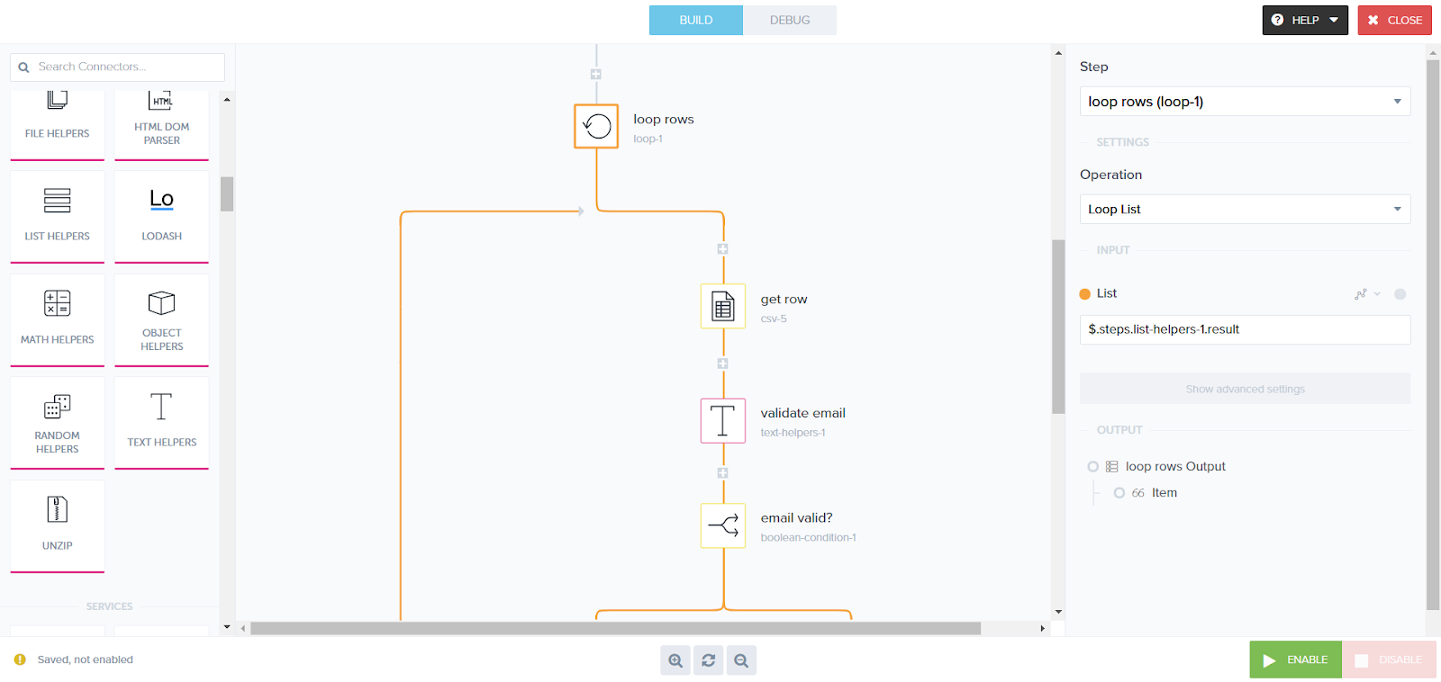 decked builder convert csv to coll