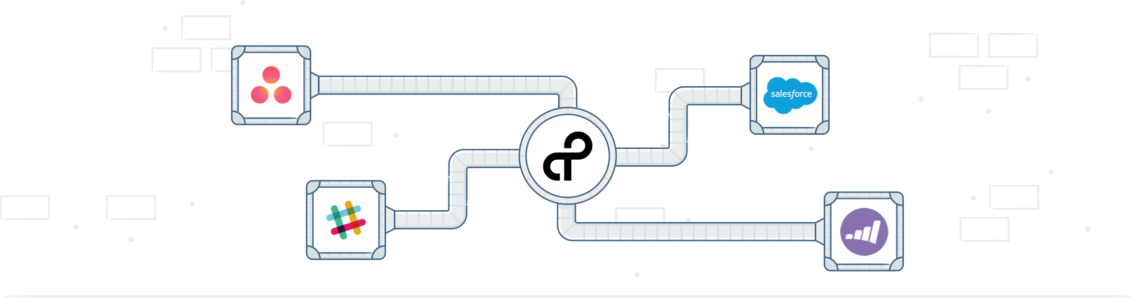 Connect Asana, Salesforce, Slack, Marketo and more through Tray